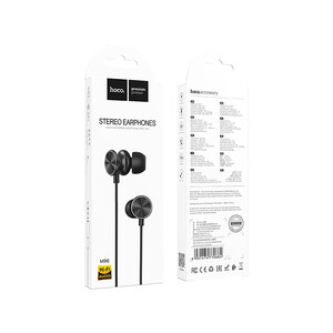 خرید هندزفری سیمی با جک 3.5 میلیمتری هوکو Hoco Wired earphones 3.5mm M96 Platinum with mic