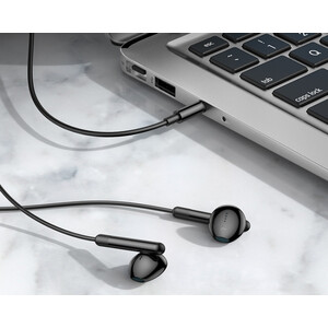 هندزفری سیمی با جک 3.5 میلیمتری هوکو hoco M93 Wire-controlled Earphone with Mic