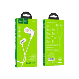هندزفری سیمی با جک 3.5 میلیمتری هوکو Hoco Wired earphones 3.5mm M85 Platinum with mic