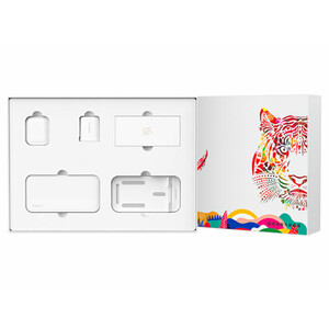 پک هدیه شارژر، کابل، هندزفری بلوتوث، هولدر و پاوربانک رسی Recci RGB-N11 big gift box