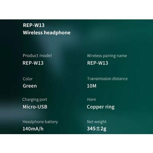 هدست بلوتوث گیمینگ رسی Recci rep-w13 hands free wireless gaming headset