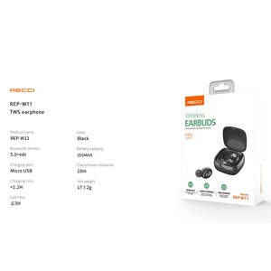 هندزفری بلوتوث رسی Recci rep-w11 wirelessheadphones