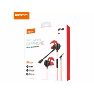 هندزفری سیمی گیمینگ با جک 3.5 میلی‌متری رسی Recci REP-L19 Wired Earphone