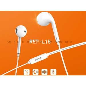 هندزفری سیمی با جک 3.5 میلی‌متری رسی Recci REP-L15 Wired Earphone