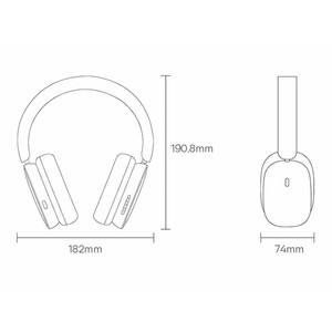 هدفون بی‌سیم بیسوس Baseus Bowie H1 Wireless Headphones NGTW230013 NGTW230002