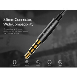 خرید هندزفری سیمی با جک 3.5 اوریکو ORICO-SOUNDPLUS-RM3 ORICO Metal Hi-fi Headphones