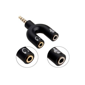 مبدل یک به دو میکروفون و هدفون 2خط به جک صدا 3خط Converter 3.5 mm Jack to Microphone and Headphones
