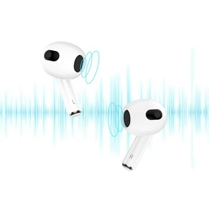 هندزفری بلوتوثی ایربادز 3 گرین GNTWIRBUD3BK/GNTWIRBUD3