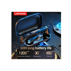 هندزفری بلوتوثی 1200 میلی آمپر لنوو  Lenovo HiFi Wireless IPX5 Earphone QT81