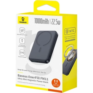 خرید پاور بانک 10000 وایرلس باسئوس Baseus مدل P1008210E313-00 توان 22.5 وات