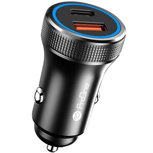 شارژر فندکی فست شارژ پرووان proone مدل PCG25 توان 38 وات