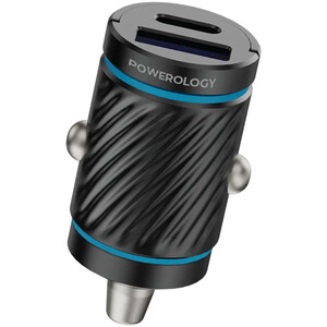 شارژر فندکی فست شارژ پاورولوژی Powerology مدل PCCSR023 توان 36 وات