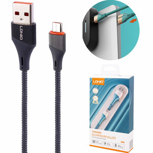 کابل میکرو یو اس بی الدنیو Ldnio مدل LS631 توان 30 وات 1 متر