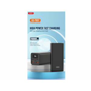 پاوربانک 65 وات 20000 ایکس او XO PB97 20000 mAh 65W Metal Fast Charging Powerbank