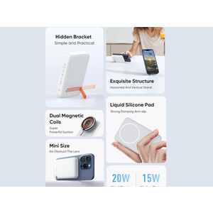 پاور بانک وایرلس مگنتی 20 وات 10000 مک دودو Mcdodo MC-510 Magnetic Wireless Charging 10000mAh 20W