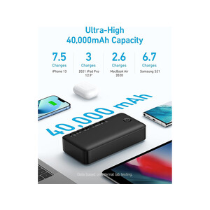 فروش پاوربانک ۴۰۰۰۰ میلی آمپر ۳۰ واتی انکر مدل Anker 347 Power Bank (PowerCore 40K) 30W PD A1377H11