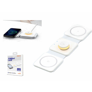 شارژ بی سیم چند کاره رسی Recci Wireless Charger Ambient Lamp RCW-27