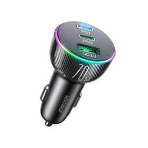 شارژر فندکی فست شارژ ماشین تایپ سی فست شارژ 70 وات جویروم JR-CL26