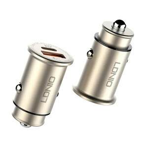 شارژر فندکی فست  شارژ ماشین تایپ سی 30 وات الدنیو C506Q