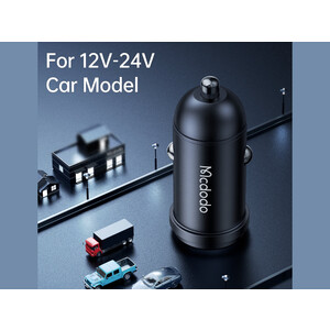 شارژر فندکی تایپ سی 30 وات همراه با کابل لایتنینگ مک دودو Mcdodo CC-7492 PD30W USB-C Fast Car Charger