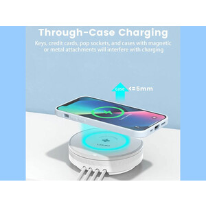 شارژر وایرلس فست شارژ 5 در 1 الدینیو LDNIO AW003 Desktop Wireless Charger 32W