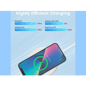 شارژر وایرلس فست شارژ 5 در 1 الدینیو LDNIO AW003 Desktop Wireless Charger 32W