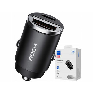 شارژر فندکی فست شارژ ماشین تایپ سی 30 وات راک h15