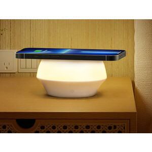 شارژر بی سیم و چراغ خواب رسی Recci RCW-21 wireless charging and LED night light