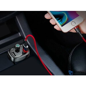 شارژر فندکی فست شارژ ماشین با قابلیت پخش موسیقی و تماس بیسوس