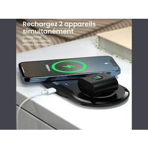 شارژر بی سیم رومیزی ۲۰ وات ایکس او XO WX025 2-in-1 Induction Charger Fast Charging 20W