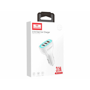 قیمت شارژر فندکی سه پورت یو اس بی 3.1 آمپر ارلدام EARLDOM 5V 3.1A Car Charger with 3 USB Car Adapter USB Car Charger for iPhone