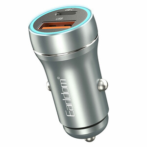 شارژر فندکی فست شارژ ماشین تایپ سی 30 وات ارلدام ES-CC29