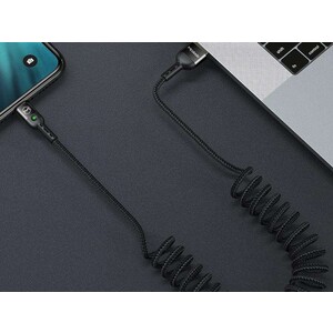 کابل شارژ و انتقال داده 1.8 متری فنری تایپ سی مک دودو MCDODO Data Coiled Cable Type-C 1.8M CA-642 دارای ظاهری زیبا