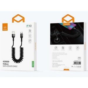 کابل شارژ و انتقال داده 1.8 متری فنری تایپ سی مک دودو MCDODO Data Coiled Cable Type-C 1.8M CA-642