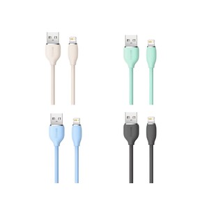 کابل شارژر آیفون بیسوس Baseus CAGD000004 Jelly Liquid Silica Gel USB to iP Fast Charging Data Cable