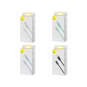 خرید کابل شارژ سریع یو اس بی به لایتنینگ بیسوس  Baseus CAGD000004 Jelly Liquid Silica Gel USB to iP Fast Charging Data Cable