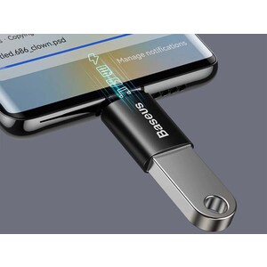 مبدل او تی جی تایپ سی به یو اس بی بیسوس Baseus Ingenuity Mini OTG Adaptor Type C to USB-A 3.1 ZJJQ000001
