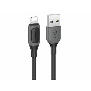 کابل شارژ سریع یواس بی به لایتنینگ 2.4 آمپر یک متری یوسامز Usams Us-SJ595 Cable Lighting 2.4A Charging & Data Cable 1M