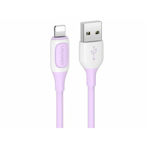قیمت کابل شارژ سریع یواس بی به لایتنینگ 2.4 آمپر یک متری یوسامز Usams Us-SJ595 Cable Lighting 2.4A Charging & Data Cable 1M