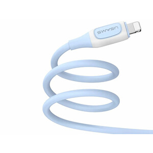 خرید بهترین شارژر لایتنینگ 2.4 آمپر یک متری یوسامز Usams Us-SJ595 Cable Lighting 2.4A Charging & Data Cable 1M