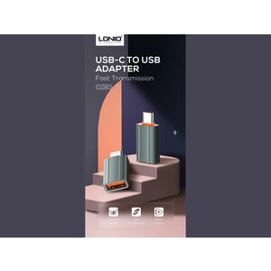 تبدیل OTG تایپ سی به USB الدینیو LDNIO LC140 USB Convertor USB A to Type-C Adapter