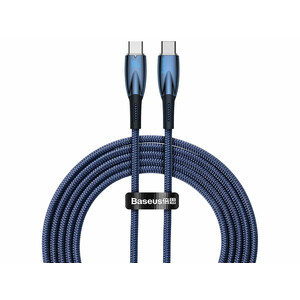 کابل  سوپر فست شارژ دو سر تایپ سی 100 وات یک متری بیسوس Baseus Glimmer Type-C To Type-C Fast Charging Data Cable CADH000701