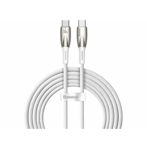 کابل  سوپر فست شارژ دو سر تایپ سی 100 وات یک متری بیسوس Baseus Glimmer Type-C To Type-C Fast Charging Data Cable CADH000701