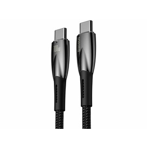 کابل  سوپر فست شارژ دو سر تایپ سی 100 وات یک متری بیسوس Baseus Glimmer Type-C To Type-C Fast Charging Data Cable CADH000701