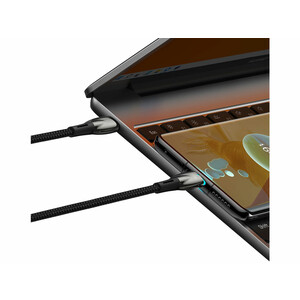 کابل  سوپر فست شارژ دو سر تایپ سی 100 وات یک متری بیسوس Baseus Glimmer Type-C To Type-C Fast Charging Data Cable CADH000701