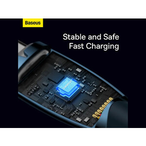 کابل  سوپر فست شارژ دو سر تایپ سی 100 وات یک متری بیسوس Baseus Glimmer Type-C To Type-C Fast Charging Data Cable CADH000701
