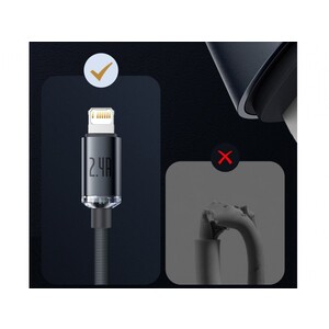 کابل لایتنینگ 2 متری بیسوس Baseus CAJY0000101 Crystal Shine 2m Lightning Cable