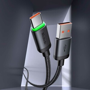 کابل مک‌دودو USB-A به Type-C با چراغ