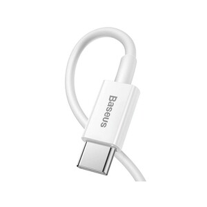 خرید کابل فست شارژ پاوربانکی لایتنینگ به تایپ‌سی 25 سانتی‌متری بیسوس Baseus Superior Cable USB Type C - Lightning Power Delivery 20W CATLYS-02