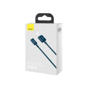 کابل شارژ سریع و انتقال داده یک متری لایتنینگ بیسوس Baseus superior series fast charging 1m cable 2.4A